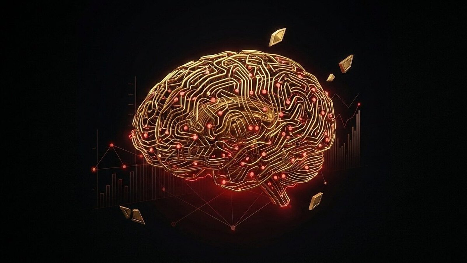 Ilustração representando inteligência artificial aplicada à produção de conteúdo digital