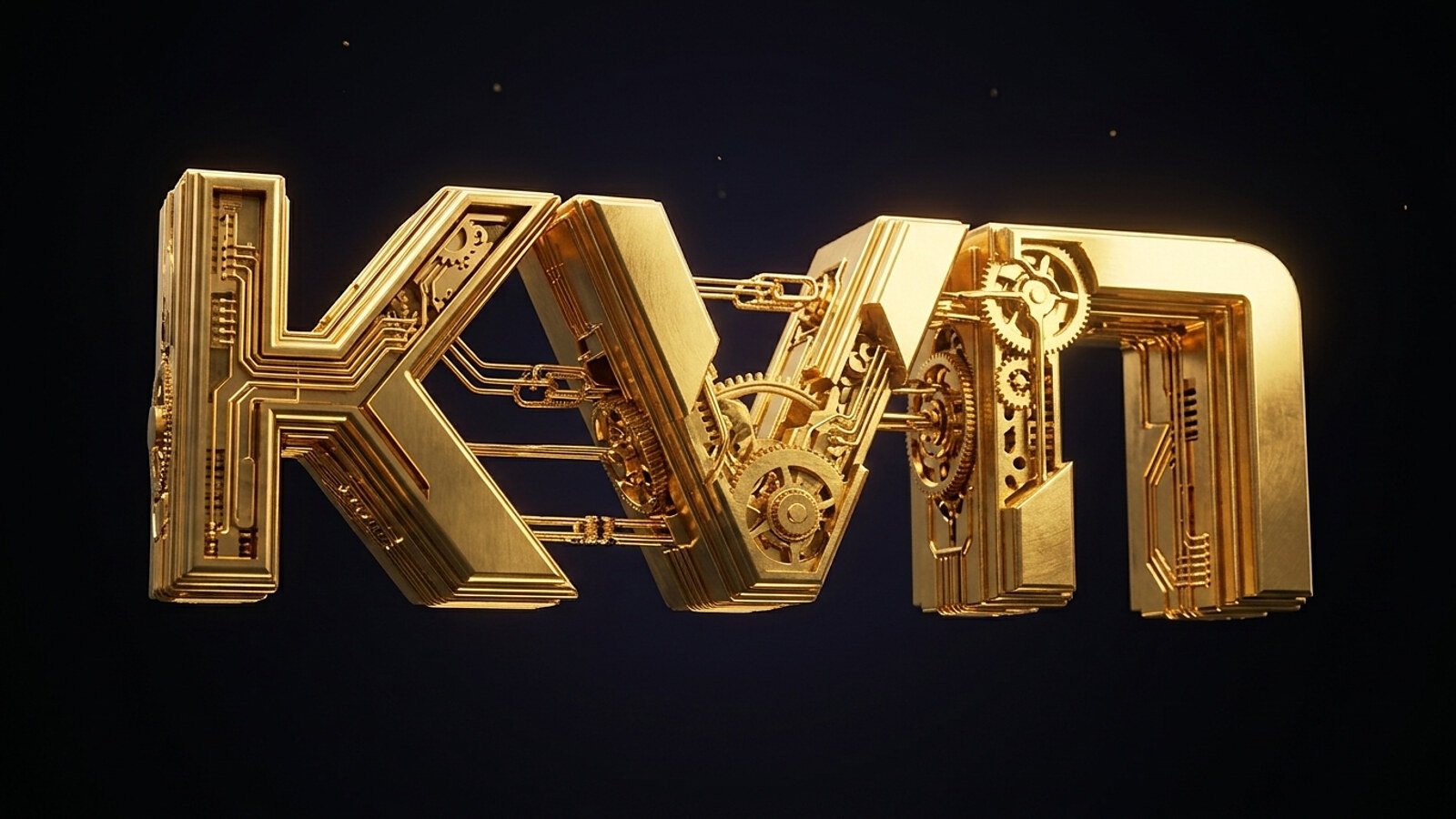 Ilustração de um crachá digital dourado com selo de aprovação representando o cadastro na Kirvano